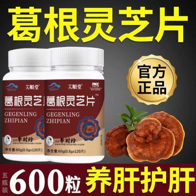 600粒北京同仁堂葛根灵芝片可搭护肝养肝片口苦口肝损伤S姐大