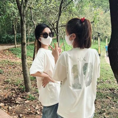 美式班服烫金定制纯棉短袖初高中学生毕业运动会diy印字p24