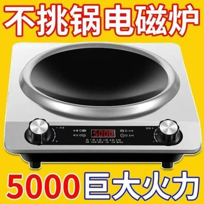 德国凹面电磁炉家用5000特大火力家用涮火锅炉大功率爆炒多功