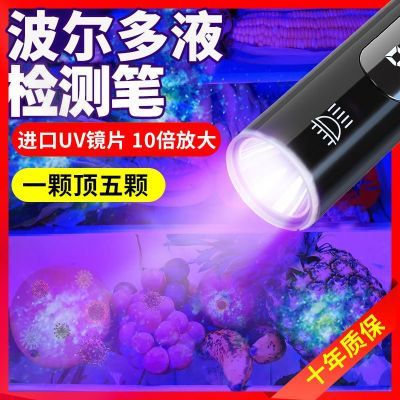 新款紫光农药残留检测器检测验钞家用海鲜蔬菜水果UV固化烟酒