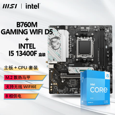 INTEL I5 13400F CPU+΢ B760M GAMING WIFI D5װUװ1373Ԫ