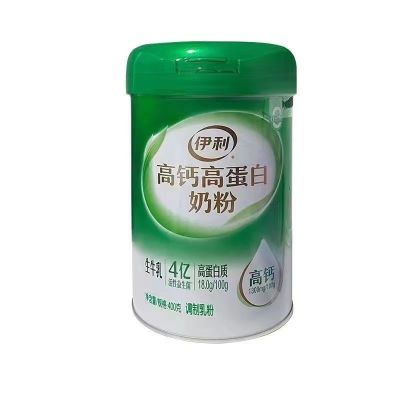 伊利高钙高蛋白奶粉400g罐装 0蔗糖生牛乳 过节送礼