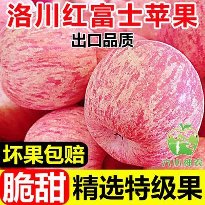 正宗洛川苹果脆甜多汁当季陕西苹果红富士新鲜苹果水果批发一整箱