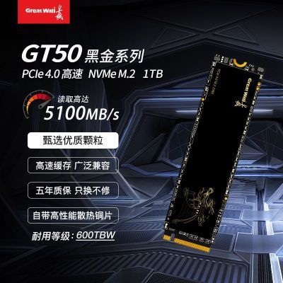 ڲGT50 1TB M.2̬ӲSSD̨ʽʼǱӲNVMe PCIe4.0369Ԫ