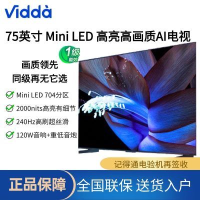 ڲVidda 75Ӣ  Mini LED 704 2000nits ҺһЧ15ڷ 3999Ԫ