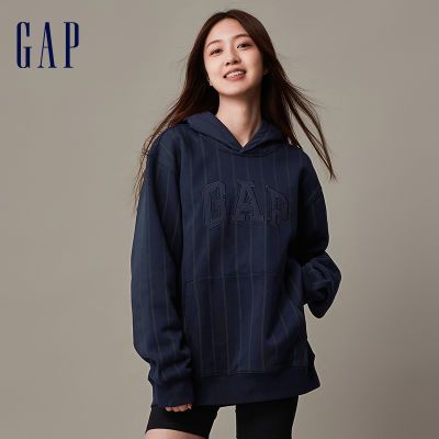 百亿补贴：Gap男女装冬季LOGO碳素软磨抓绒连帽衫加厚情侣装运动卫衣841193 134.99元