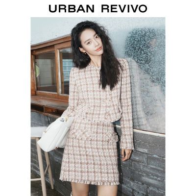 百亿补贴：【HOT】UR冬季女装时髦高阶小香气质粗花呢外套UWG132045 139元