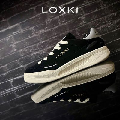 【明星同款】LOXKI/洛克斯基运动板鞋男经典百搭潮流增高休闲鞋男