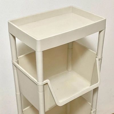 简易书架置物架落地带轮可移动小推车办公桌下书桌边收纳卧室书柜