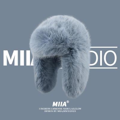 小众软糯仿貂绒毛雷锋帽保暖护耳帽韩版冬季防寒滑雪帽毛绒帽子女