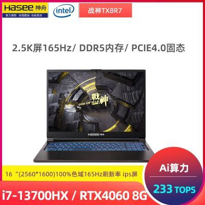 ڲսTX8R7 i7-13700HX+RTX4060ֱϷ2.5羺165Hz5699Ԫ