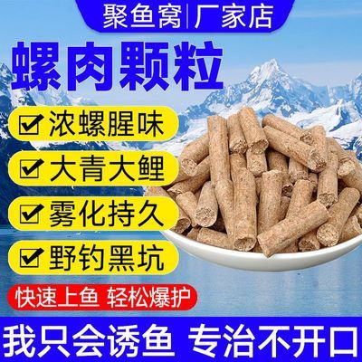 打窝料螺肉颗粒黑坑底窝料聚青大物青鱼颗粒野钓螺腥味高蛋白饵料