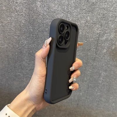 纯色简约适用苹果16ProMax手机壳iPhone15全包1413硅胶12软壳11/X