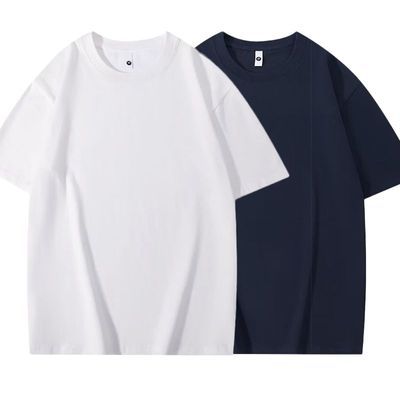 纯棉纯色短袖t恤男女夏季新款潮流宽松休闲百搭ins美式圆领上衣