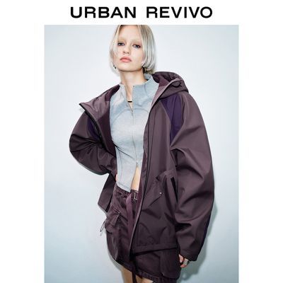 百亿补贴：UR女装潮流轻户外超宽松抽绳连帽外套UYV140054 379元