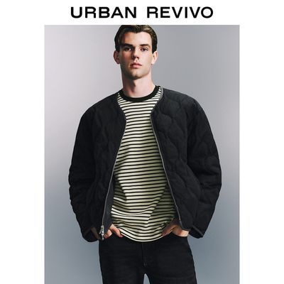 百亿补贴：UR男装时尚轻熟双拉链宽松保暖羽绒服UMF140043 313元