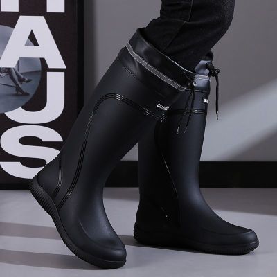 【送鞋垫】男士雨鞋高筒防滑雨靴男款长筒防水靴加绒钓鱼鞋靴胶鞋
