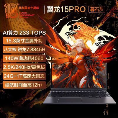 ڲе 15pro R7-8845H 4060 2.5K 240hz 羺ʼǱԻ 5999Ԫ