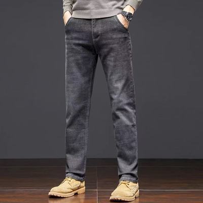 男士牛仔裤宽松新款直筒2025休闲男裤百搭中年弹力四季裤子