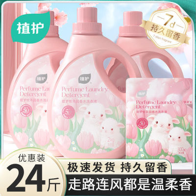 植护香水洗衣液 4斤/瓶 14.9多效合一，好用又好闻，强力去污，深层洁净，温和不伤手，用后衣物持久留香https://p.pinduoduo.com/6qsMCvjq?sc=EFAC 