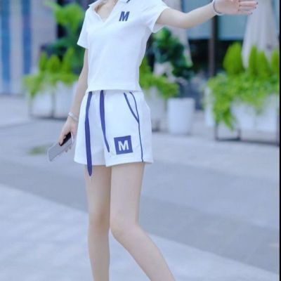 休闲运动服套装夏装2025年新款今年流行洋气质女装网红短裤两