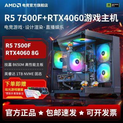 ڲAMDR5 5600/7500F/RTX4060Ϸֱ8Gװ̨ʽ3399Ԫ