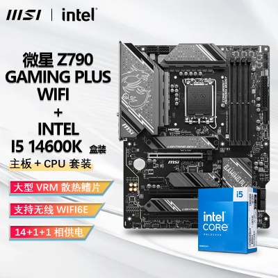 INTEL I5 14600K CPU+΢ Z790 GAMING PLUSM WIFI D5 װ2574Ԫ