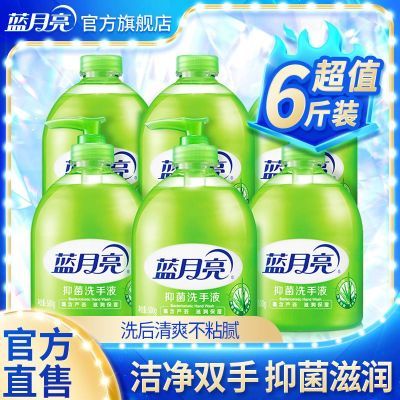 【蓝月亮】洗手液抑菌滋润芦荟清香瓶装家庭家用装一整箱正品批发囤货