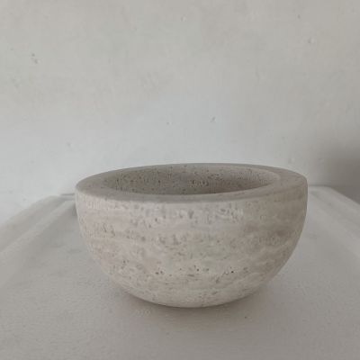 厂家直销纯天然灰洞香炉底座10cm*10cm*5cm聚宝盘