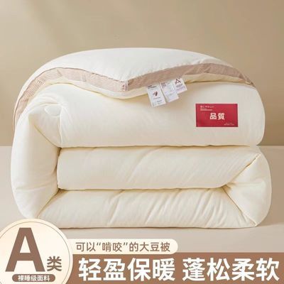 无印良品A类大豆纤维被子加厚保暖冬被春秋棉被芯家用空调被单人