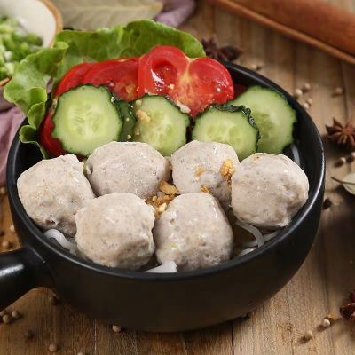 正宗梅州猪肉丸纯手工新鲜猪肉丸梅州特产真空包装冷冻火锅丸美食