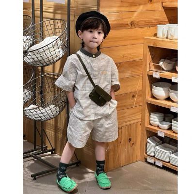 夏季男童夏装套装2025年套装百搭新款中小童韩版短裤短袖两件