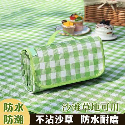 野餐垫户外ins风便携野餐垫防潮垫防水加厚防沙野外地垫露营【