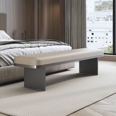 意式极简长凳家用客厅换鞋凳茶凳设计师款卧室梳妆凳床尾凳长条椅