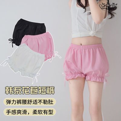 女童打底裤春夏薄款花苞裤中大童三分裤亲子公主洛丽塔百搭灯笼裤优惠券