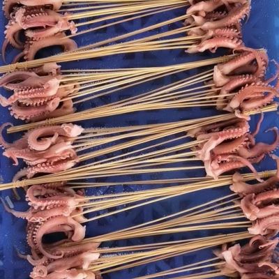 章鱼足一把十串140克烤涮锅小肉串1000串/包冷冻半成品包邮优惠商品图片