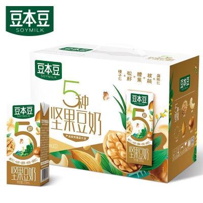 达利园豆本豆250ml*12盒坚果豆奶原味豆奶学生早餐奶植物