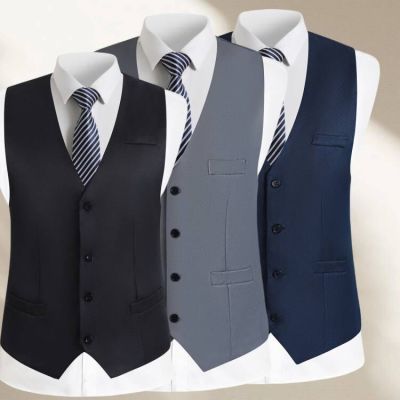 大码新款西服马甲男免烫男士西装马甲背心西服马夹韩版修身坎肩