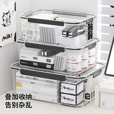 桌面收纳盒文具书本收纳宿舍居家收纳神器零食杂物化妆品收纳箱