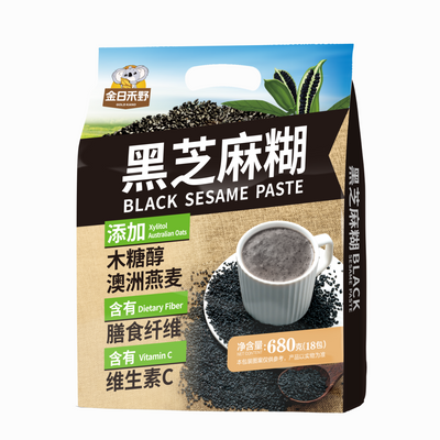 金日禾野680g袋装营养黑芝麻糊即食代餐早餐高纤木糖醇批发