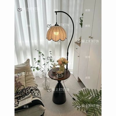 美式复古声控LED10-15W可升降置物客厅卧室两用台灯