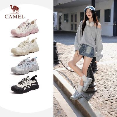 [猫爪丑萌]骆驼女鞋2025春新款爬山户外徒步丑萌鞋休闲运动登山鞋