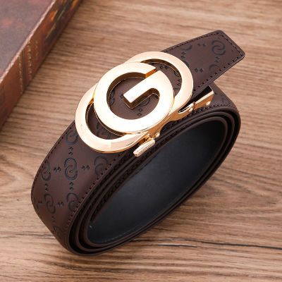 polo品牌保罗男士皮带真皮高档自动扣新款腰带男纯牛皮中青年裤带