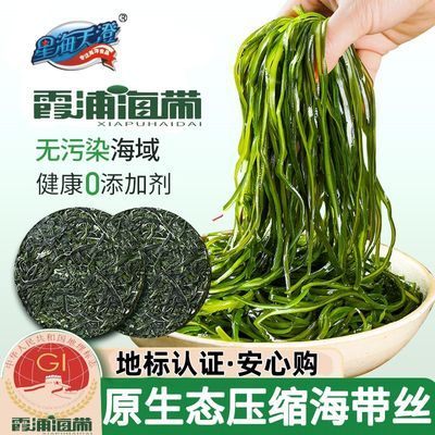 【地标认证有保障】霞浦压缩海带丝圆饼凉拌菜批发真空无沙免洗