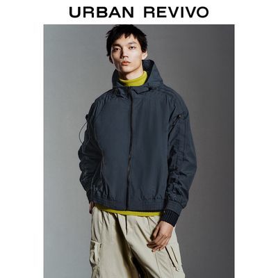 百亿补贴：UR2025春季新款男潮流休闲超宽松抽绳连帽夹克外套UMV150020 288元