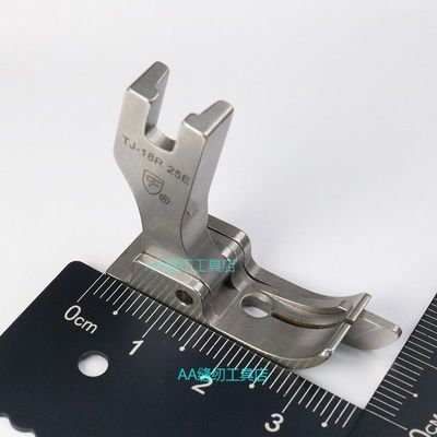CF进口牛仔裤刀傍压脚TJ-18R25E进口牛仔边线带刀高低止口压脚