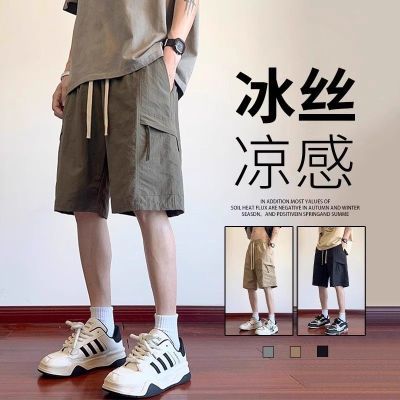 多口袋工装短裤男款2025新款夏季潮牌美式机能裤子宽松直筒五