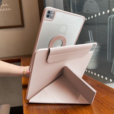 2024新款ipadpro保护壳ipadair6磁吸Y折11寸亚克力分体式平板全包