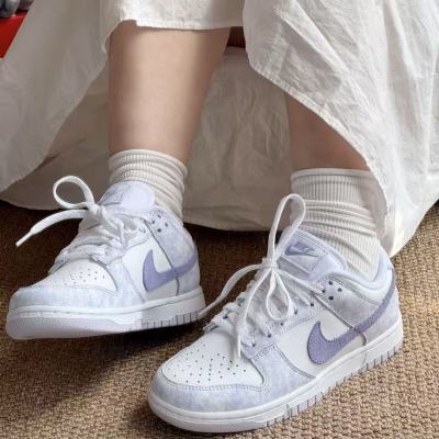 耐克NikeDunk Low春季女鞋低帮防滑运动耐磨休闲鞋DM9467-500白紫