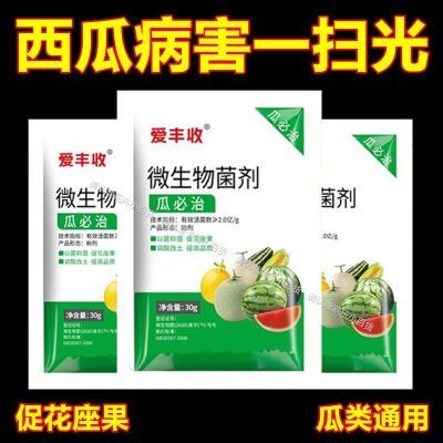 西瓜瓜必治叶面肥甜瓜哈密瓜黄叶枯萎青枯赤斑蔓枯炭疽叶面肥料